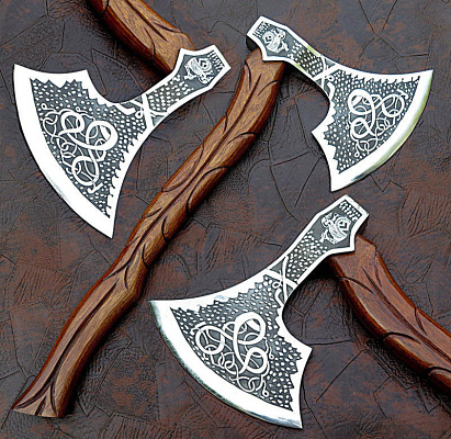 AR KNIVES HAND MADE DAMASCUS STEEL TOMAHAWK HATCHED AXE