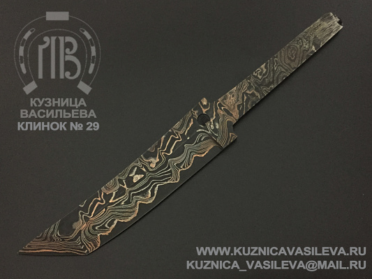 Blade №29 - laminated Damascus steel