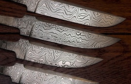 stainless damascus blades