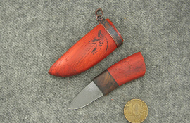 нож кулон "Лис" украшение подвеска