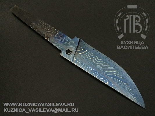 Blade № 23 - mosaic Damascus steel (3/5)