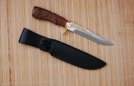 Zlatoust knife_2 with a carved handle