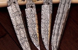Клинки боуи из мозаичной дамаской стали