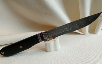 нож "Гард", лам. клинок, рукоять G-10, декор -ACRYL/мельхиор