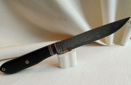 нож "Гард", лам. клинок, рукоять G-10, декор -ACRYL/мельхиор