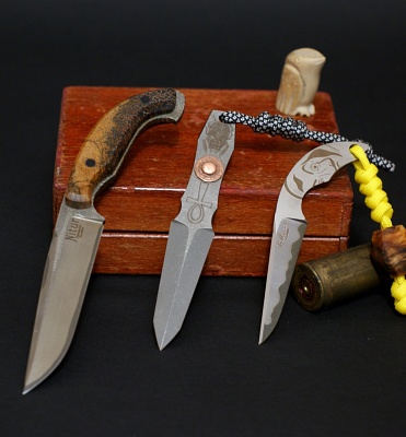 Hand made neck knives