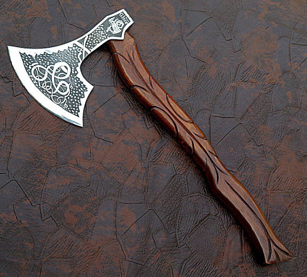 AR KNIVES HAND MADE DAMASCUS STEEL TOMAHAWK HATCHED AXE (5/7)