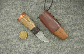 knife pendant "Horny" jewelry pendant