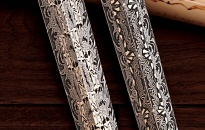 Кинжальные клинки из мозаичной дамаской стали