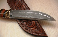 camping knife "Black lightning", gift